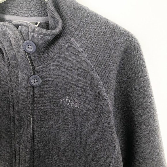 The North Face 'Crescent' Full Zip Up Fleece Jacket Sweatshirt Coat Purple - XL - Picture 6 of 12